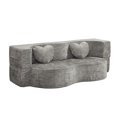 thumbnail image 1 of Bocarali 78.7" Convertible Folding Sofa Bed, Boneless Cloud Couch, Modular Sofa with Pillows, Silver Gray, 1 of 10