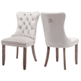 thumbnail image 1 of Bocarali Modern Upholstered Dining Chairs Set of 2, Velvet Kitchen Dining Room Chairs with Nailhead Trim for for Living Room, Bedroom, 1 of 6
