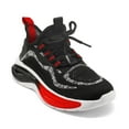thumbnail image 1 of Bocca Boy's Athletic Sneaker Black/Red Running Shoes Lace-up 2M, 1 of 8