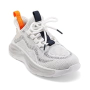 Bocca Boys Athletic Sneaker Grey Running Shoes Lace-up 4M