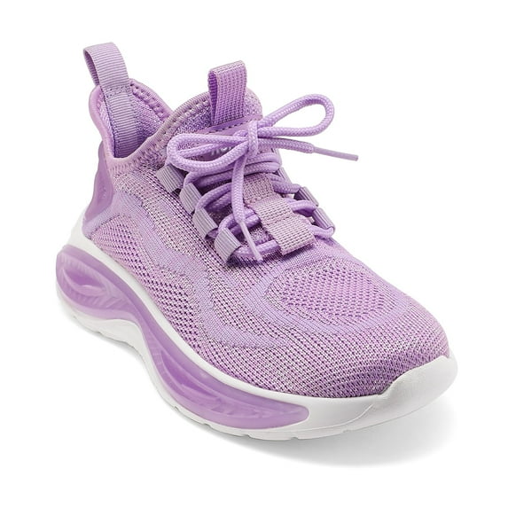 Bocca Girl's Athletic Sneaker Purple Running Shoes Lace-up 13M
