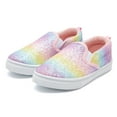 thumbnail image 1 of Bocca Girls Colorful Slip on Sneakers Kids Canvas Walking Shoes Size 12, 1 of 6