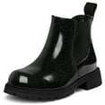 thumbnail image 1 of Bocca Girls Glitter Chelsea Boots Black Ankle Booties With Zipper 13M, 1 of 6