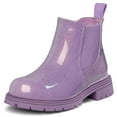 thumbnail image 1 of Bocca Girls Glitter Chelsea Boots Purple Ankle Booties With Zipper 3M, 1 of 6