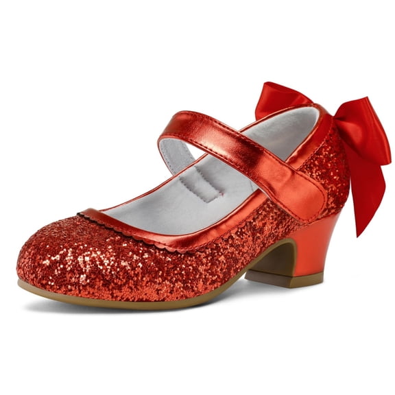 Bocca Girls Party Dress Shoes Red Mary Jane Wedding Princess Shoes With Bow 11M