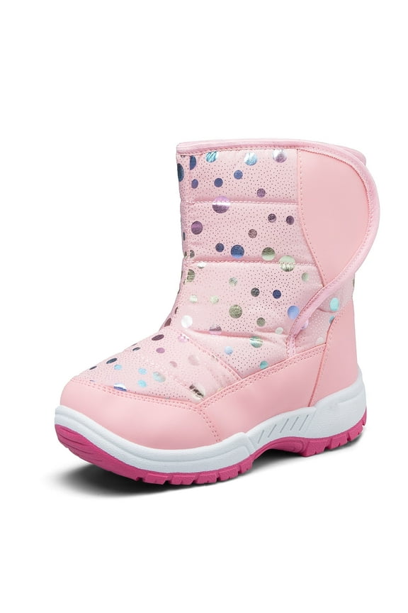 Girls Snow Boots Pink Anti-Slip Winter Boots 8M