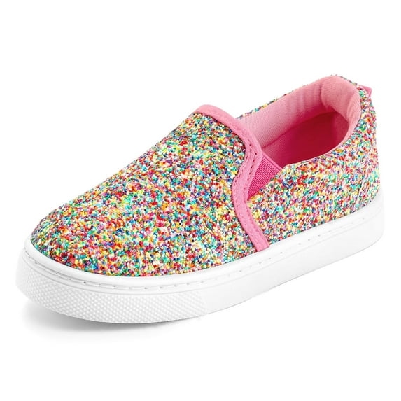 Bocca Kid's Slip on Sneakers Candy Girls Canvas Walking Shoes Size 1