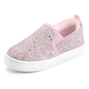 Bocca Kids Slip on Sneakers Pink Girls Canvas Walking Shoes Size 11