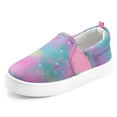 thumbnail image 1 of Bocca Kid's Slip on Sneakers Purple Star Girls Canvas Walking Shoes Size 11, 1 of 5