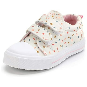 Bocca Kid's Walking Sneakers Colorful Girls Canvas Shoes Size 10