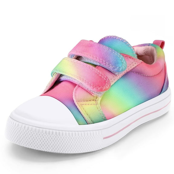 Bocca Kid's Walking Sneakers Purple Glitter Girls Canvas Shoes Size 6