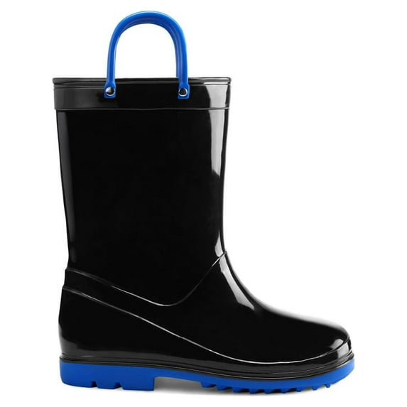 Bocca Kids Black Rain Boots for Toddler Boys Sizes 3