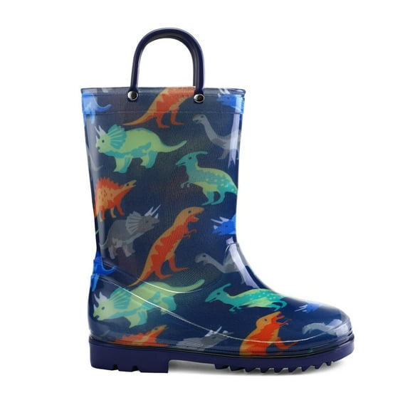 Bocca Kids Color Dinosaurs Rain Boots for Toddler Boys Sizes 2