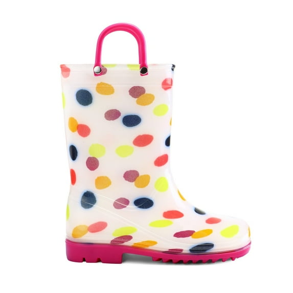 Bocca Kids Colorful Dot Rain Boots for Toddler Girls Sizes 3