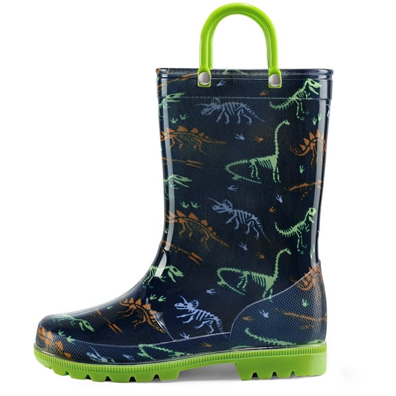 Bocca Kids Green Shark Rain Boots for Toddler Girls Sizes 4