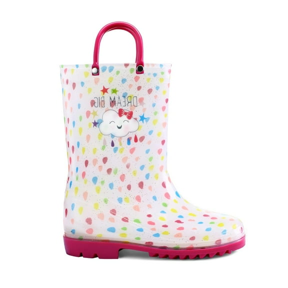 Bocca Kids Pink Dot Rain Boots for Toddler Girls Sizes 12