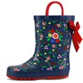 thumbnail image 1 of Bocca Kids Rain Boots Beautiful Garden Rain Boots For Girls with Handles 7M, 1 of 6
