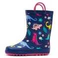 thumbnail image 1 of Bocca Kids Rain Boots Rainbow Cloud Rain Boots For Girls with Handles 9M, 1 of 6