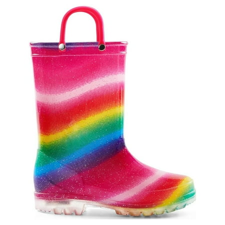 Bocca Kids Rainbow Rain Boots for Toddler Girls Sizes 2