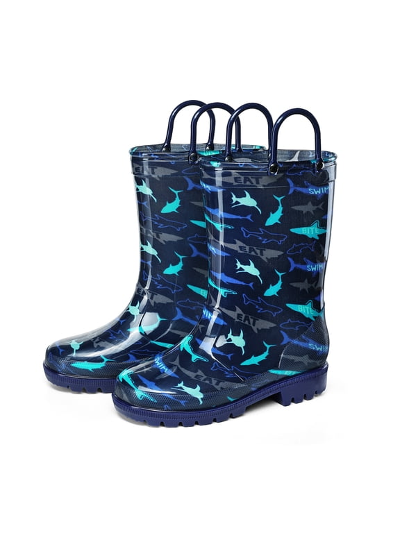 Kids Shark Rain Boots for Toddler Boys Sizes 11