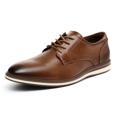 Bocca Men's Casual Business Shoes Brown Classic Lace Up Oxford Shoes 11M