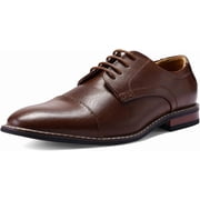 Men's Formal Business Shoes Dark Brown Classic Lace Up Oxford Shoes 9.5M