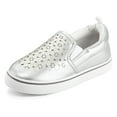 thumbnail image 1 of Bocca Toddler Girls Silver Slip on Kids Canvas Walking Shoes Size 13, 1 of 8