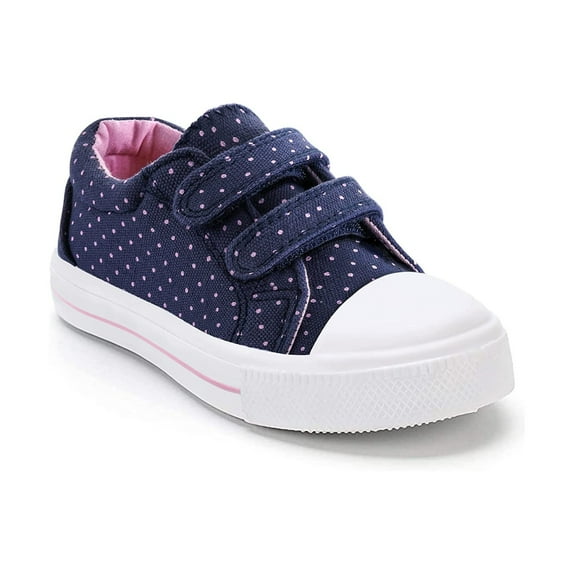 Bocca Toddler Girls Soft Walking Sneakers Blue Pots Shoes Size 8