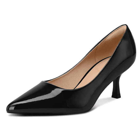 Bocca Women's 2inch Pumps Silver Pointed Toe Dress Shoes Kitten Heel 8.5M