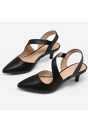 ladies dress shoes near me Women's Low Block Chunky Heels Pointed Toe Closed Toe Work Pumps Slip on Comfort for Women 1Black Size 4 or engagement parties Dress Shoes | Delivery Near