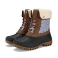 thumbnail image 1 of Bocca Women's Insulated Snow Boots Brown&Gray Mid-calf Winter Boots Lace-up 6M, 1 of 6