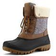 thumbnail image 1 of Bocca Women's Insulated Snow Boots Brown Mid-calf Winter Boots Lace-up 6M, 1 of 7