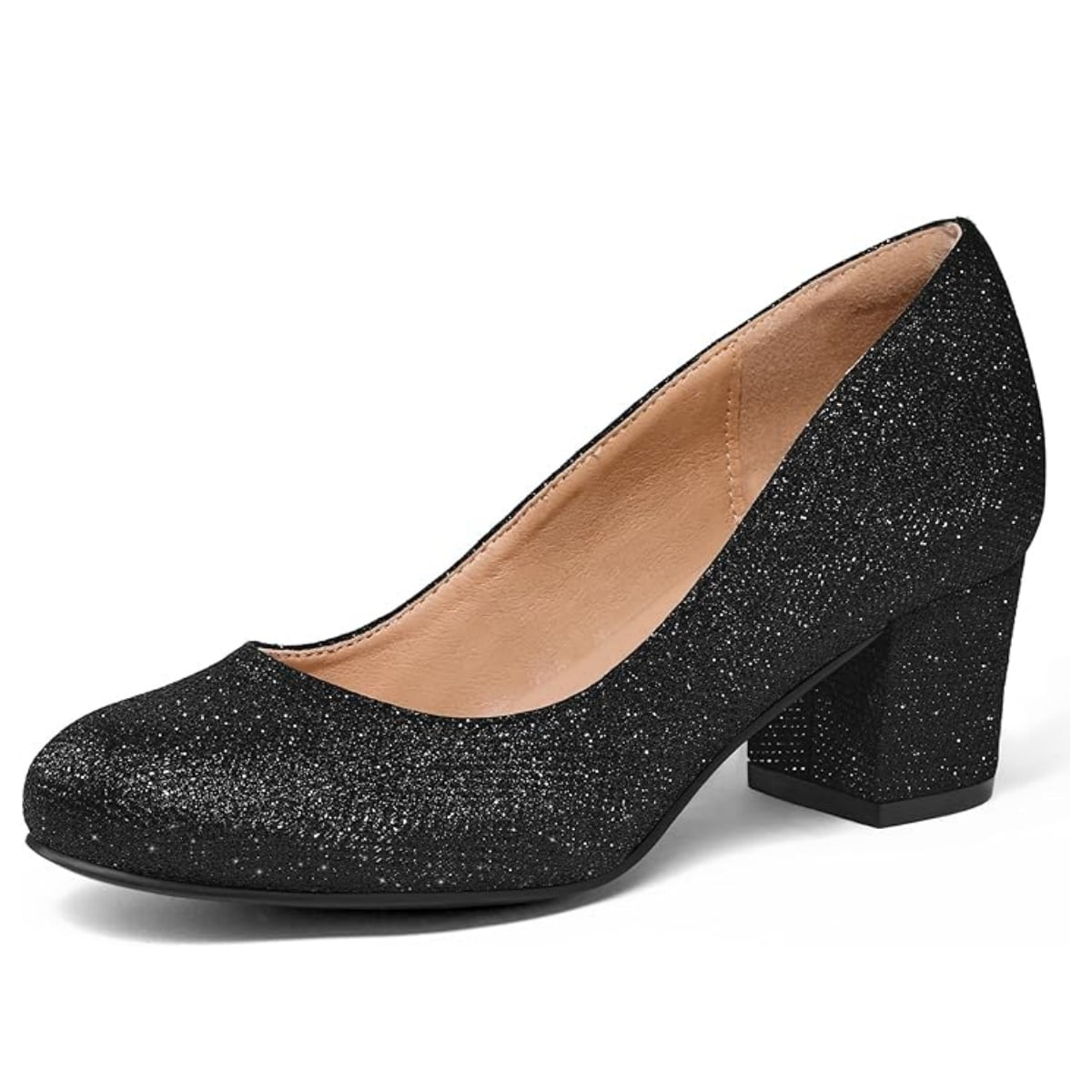women's black glitter dress shoes SPARKLAR-BLACK main image 0