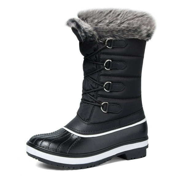 Bocca Women's Waterproof Snow Boots S-Black Warm Winter Insulated Boots 9M