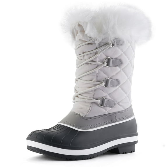 Bocca Women's Waterproof Snow Boots White Warm Winter Insulated Boots 9M
