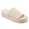 Bocca women Knit Platform Sandals Beige Open Toe 1.8 inch Slide Sandals 10M