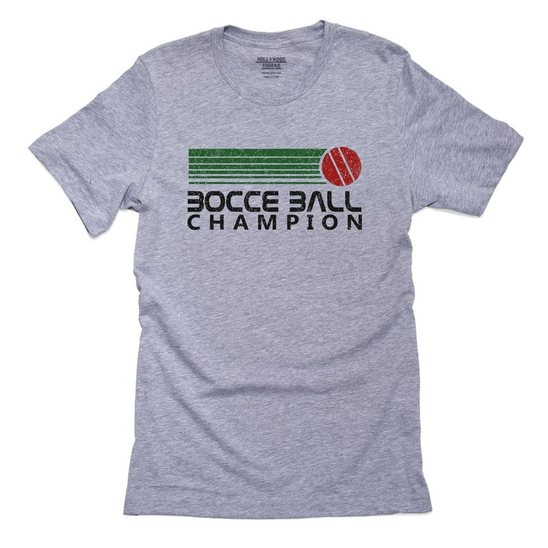 Bocce Ball Champion - 70s Vintage Graphic Men's Grey T-Shirt
