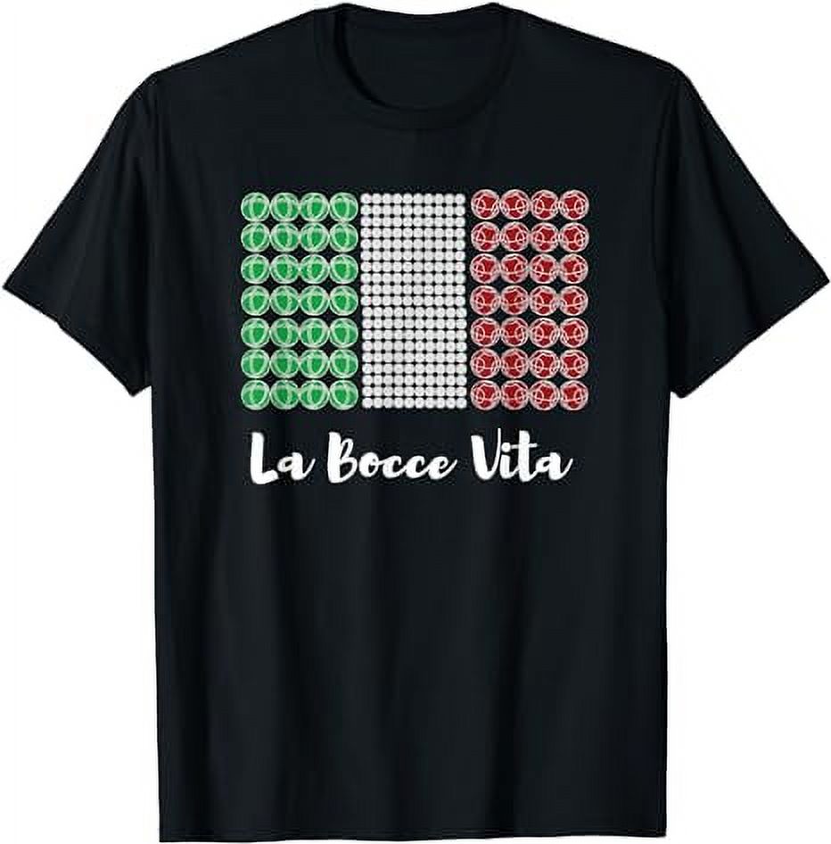 Bocce Ball Game Italy Flag Italian Gifts TShirt