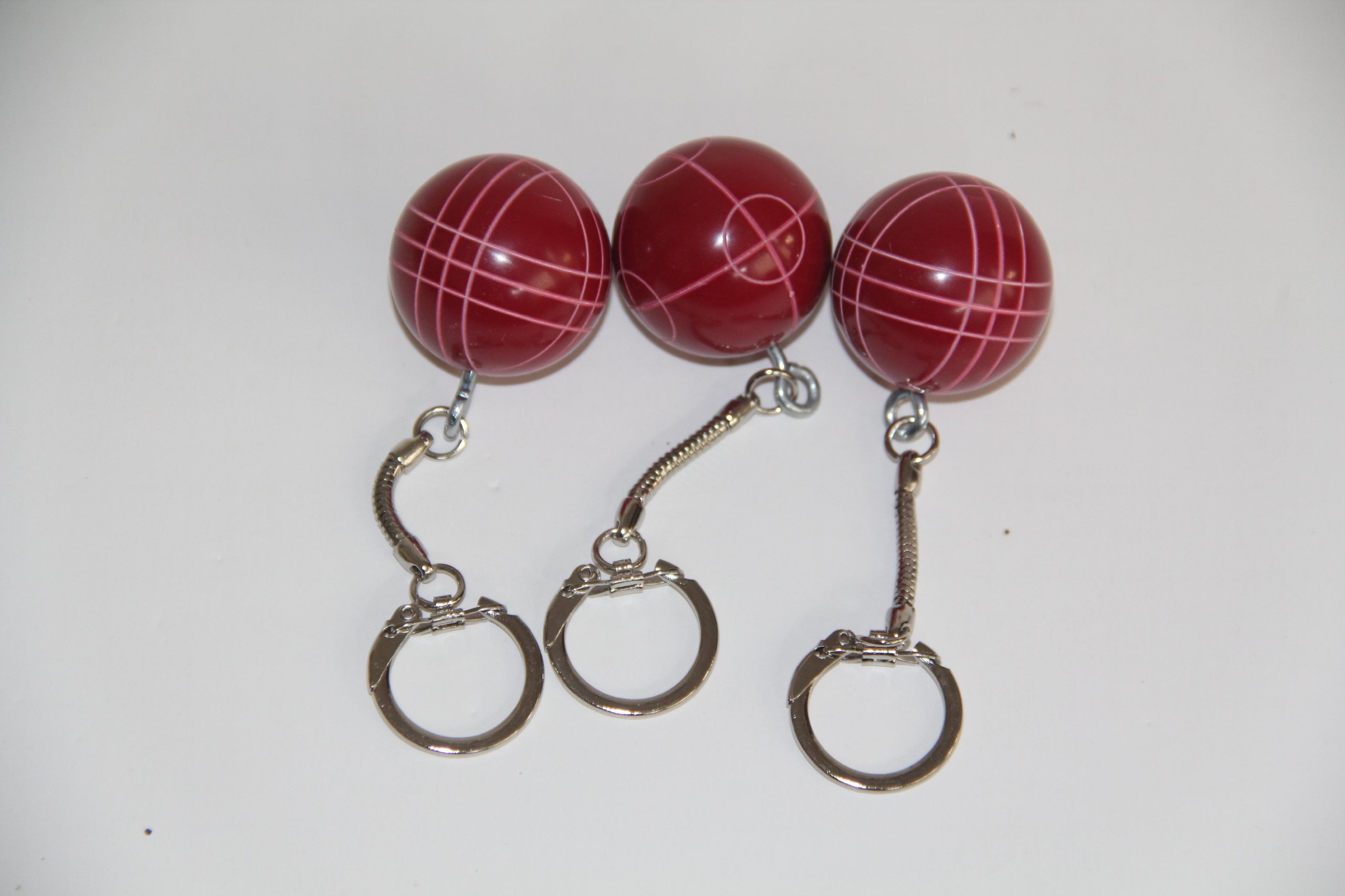 Bocce Ball Keychain - Pack of 3 red - Walmart.com
