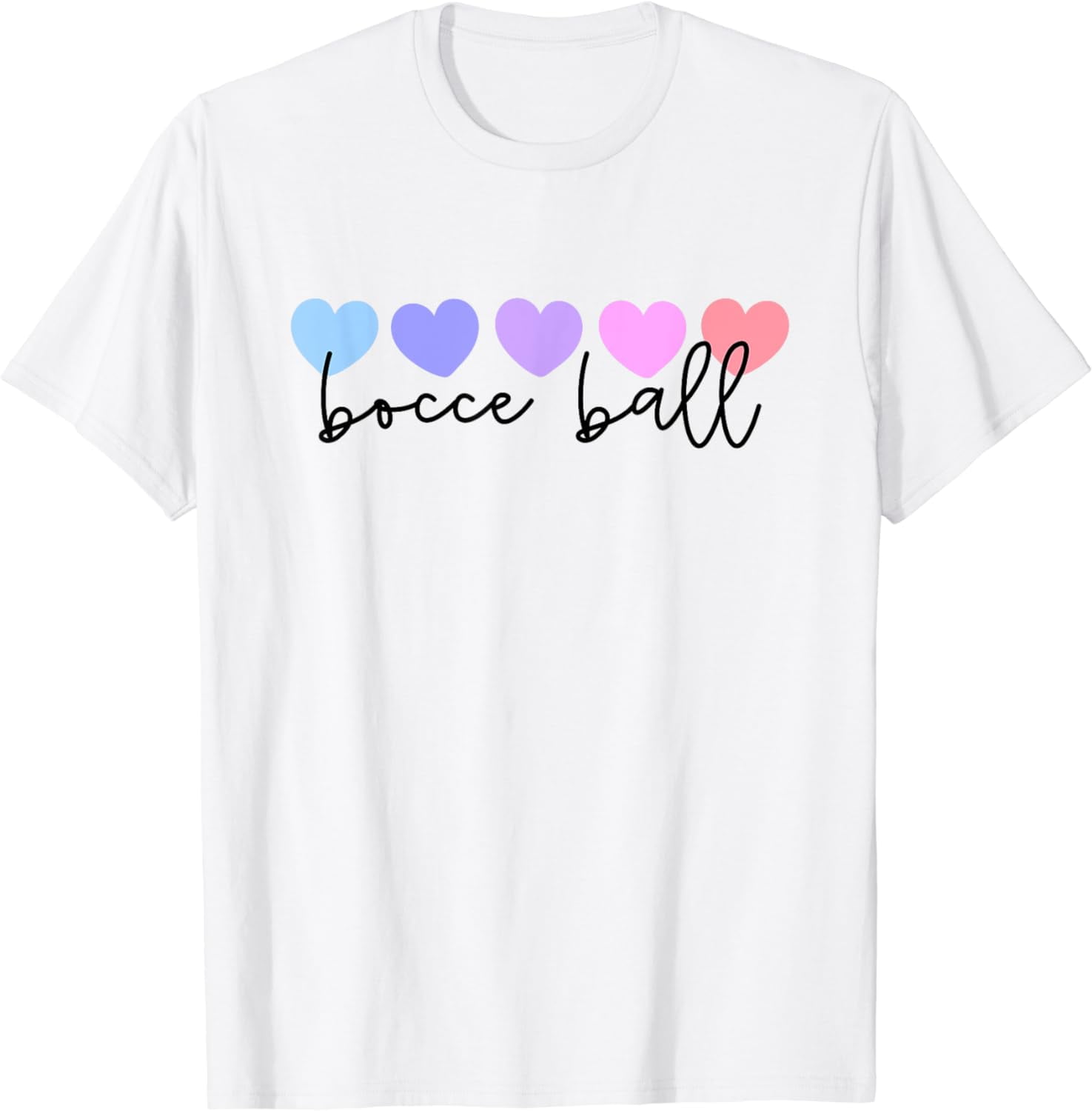 Bocce Ball Lover Heart Women or Girls TShirt