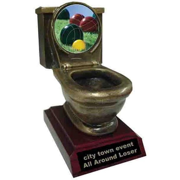 Bocce Ball Toilet Trophy