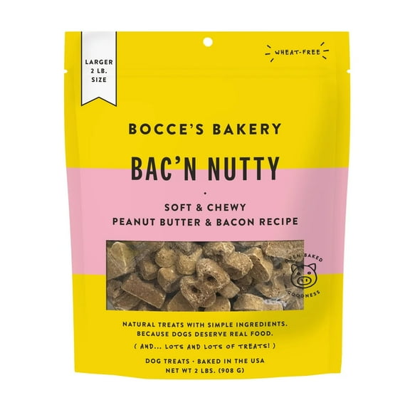 Bocce's Bakery Bac'N Nutty Biscuit, 32 Ounce