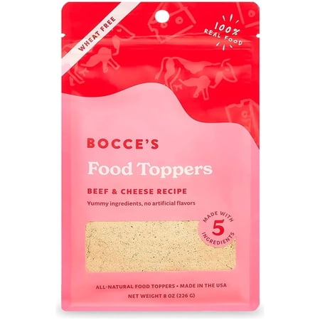 Bocce's Bakery Beef Cheese Dog Food Topper