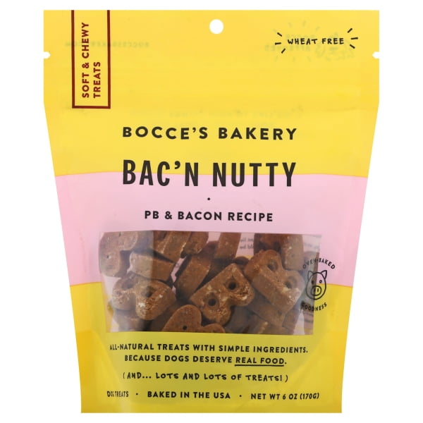 Bocce's Bakery Dog Soft & Chewy Bacon Nutty 6oz