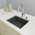 thumbnail image 1 of Bocchi 1606-506-0126 Campino Uno 24" Undermount Single Basin Granite Kitchen Sink - Grey, 1 of 7