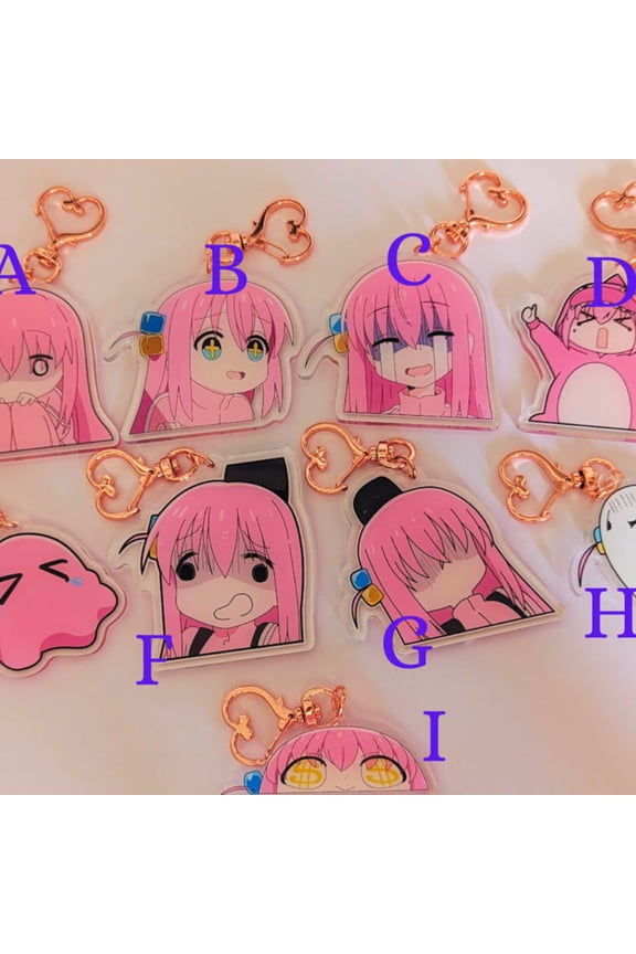 Bocchi the Rock! Bocchiverse Expressions Acrylic Charms Set | Bocchi Keychain Collection | Keychain Accessory | Bag Accessory | Anime Gift (1 keychain)