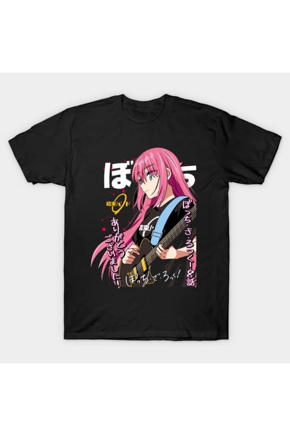 Bocchi The Rock! Hitori Gotoh Kessoku Band Guitarist T-Shirt Sizes S-5Xl GooGate