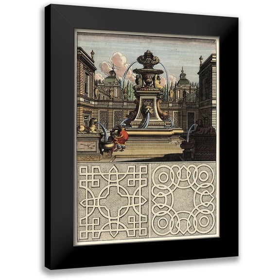 Bockler 11x14 Black Modern Framed Museum Art Print Titled - Architectura Curiosa II