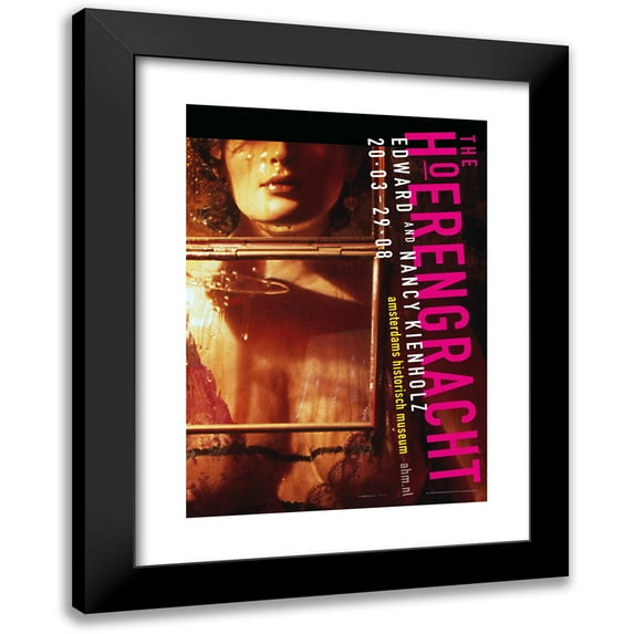Bockting Ontwerpers 18x24 Black Modern Framed Museum Art Print Titled - Poster for Exhibition "The Whoresgracht" (2010)