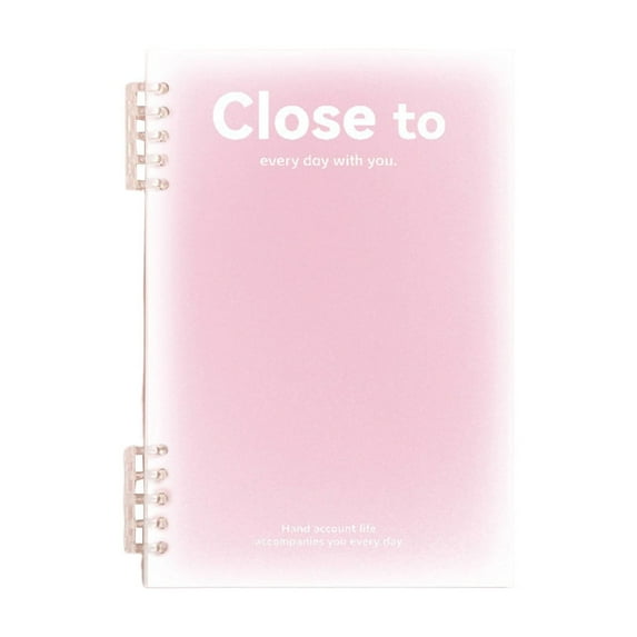 Qholemyo B5 Horizontal Thickened Coil Notebook Excerpt Colorful Plastic Cover Student Notebook Quality Writing Paper No Additive